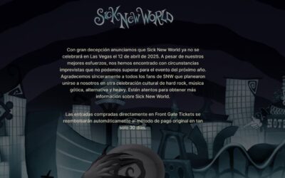 Sick New World 2025